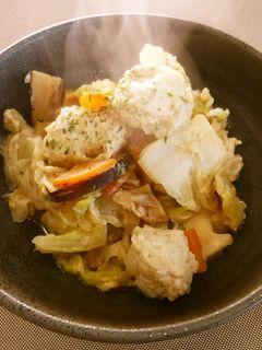 白菜と鶏肉団子のクリーム煮-レシピのメイン写真