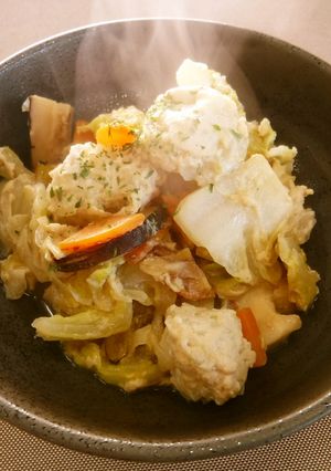 白菜と鶏肉団子のクリーム煮-レシピのメイン写真