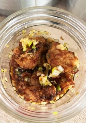 唐揚げリメイク　香味葱酢だれ-レシピのメイン写真