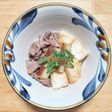 焼きネギ入り肉豆腐