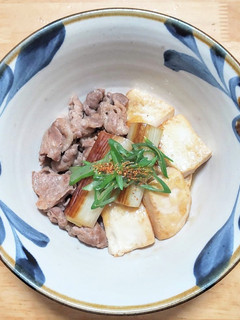 焼きネギ入り肉豆腐-レシピのメイン写真
