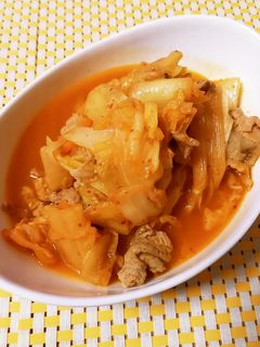 豚バラ肉と白菜のキムチ煮-レシピのメイン写真