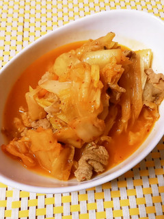 豚バラ肉と白菜のキムチ煮-レシピのメイン写真