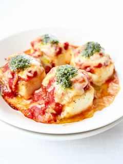 豆腐とトマト缶【豆腐のトマトソース焼き】-レシピのメイン写真