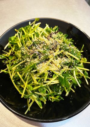 生の豆苗の塩昆布和え-レシピのメイン写真