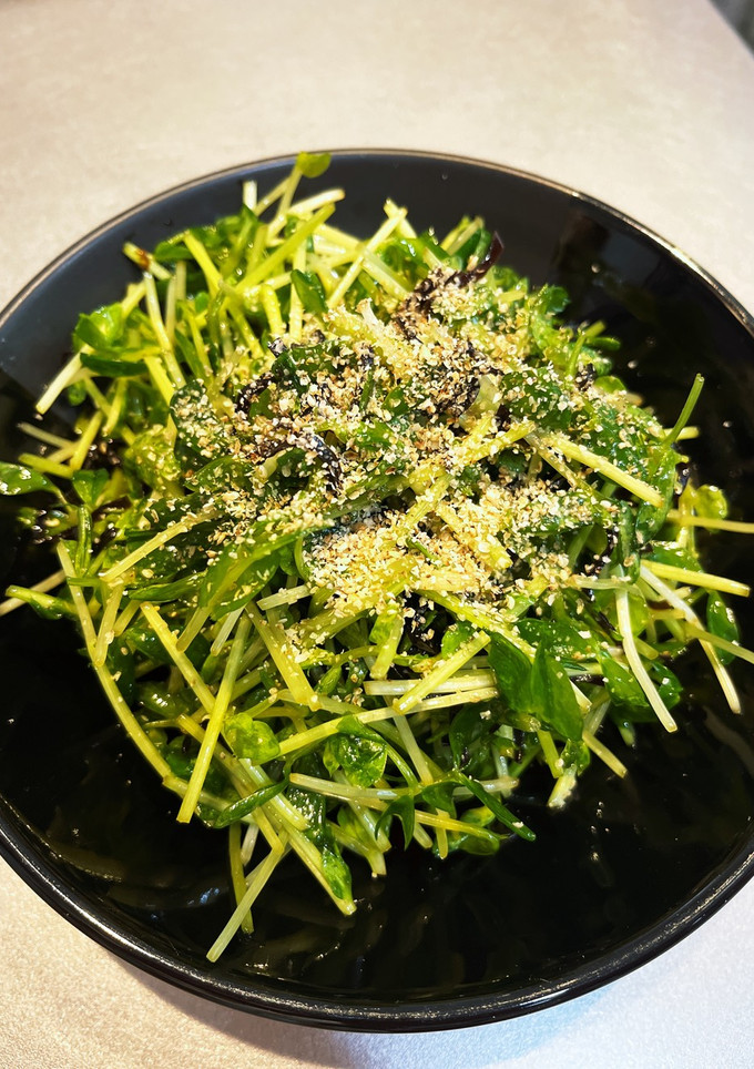 生の豆苗の塩昆布和え-レシピのメイン写真