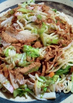 菊芋粉末の塩焼きそば-レシピのメイン写真
