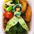 プリンセスジャスミンのドレス弁当