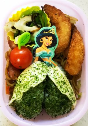 プリンセスジャスミンのドレス弁当-レシピのメイン写真