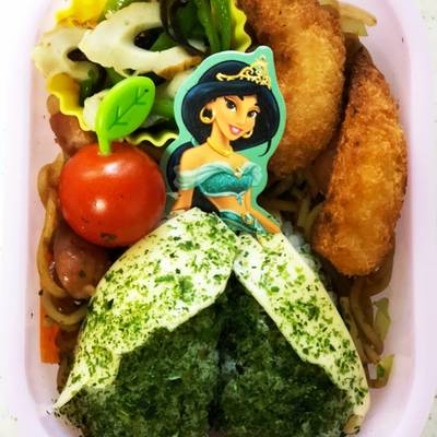 プリンセスジャスミンのドレス弁当