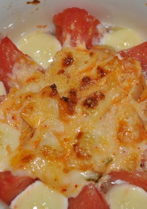 キムチ＆チーズの焼きトマト-レシピのメイン写真