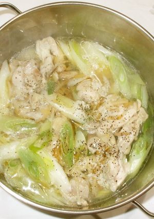ねぎ鶏スープ煮♪簡単手足体の冷えに薬膳-レシピのメイン写真