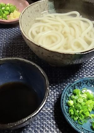 生姜たっぷりで食べる釜揚げうどん-レシピのメイン写真