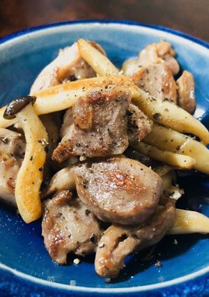 砂肝とキノコの炒め物☆シンプルが1番-レシピのメイン写真