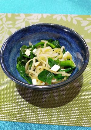 切り干し大根ほうれん草おひたし チーズ-レシピのメイン写真
