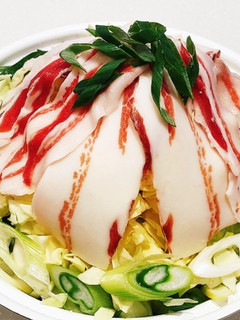 白葱が主役!豚バラ肉とキャベツの鍋-レシピのメイン写真