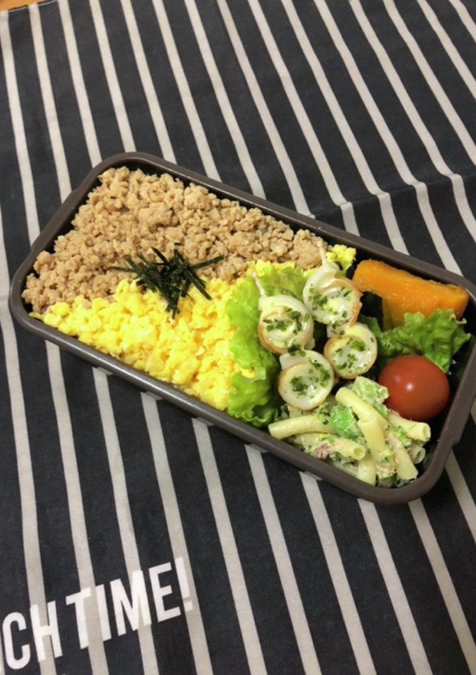 男子高校生弁当2/2とりそぼろ弁当-レシピのメイン写真