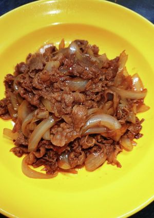 簡単 牛肉玉葱 オイスターソース炒め-レシピのメイン写真