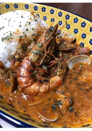 簡単☆あさり　エビ　スパイスカレー-レシピのメイン写真
