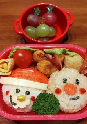 キャラ弁 クリスマス〈12月〉-レシピのメイン写真