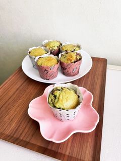 抹茶とアンのマフィン-レシピのメイン写真