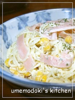 コーンとハムのサラスパ-レシピのメイン写真