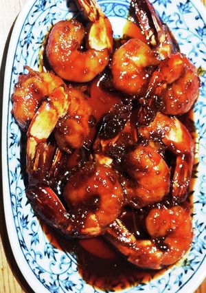 ブラックタイガーの甘醤油煮込み-レシピのメイン写真