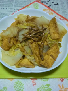 京揚げ・白菜のポン酢煮込みのタパス-レシピのメイン写真