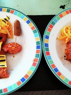 卵と海苔で。親子鬼のオムライス-レシピのメイン写真