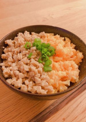 高野豆腐のヘルシー二色丼-レシピのメイン写真