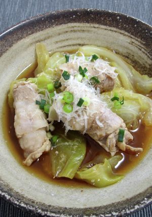 キャベツとくるくる巻き肉の豚汁-レシピのメイン写真