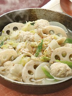 れんこん団子の具だくさんスープ-レシピのメイン写真