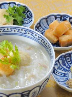 やわらか鶏団子の中華がゆ(介護食)-レシピのメイン写真