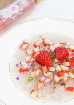 真鯛の桜鯛カルパッチョに愛に恋♡-レシピのメイン写真