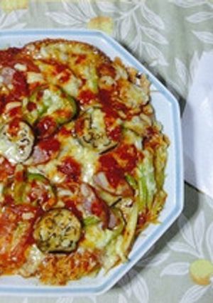 そうめんで作るなんちゃってピザ！-レシピのメイン写真
