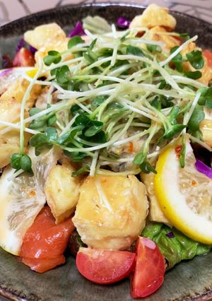 エスニッククリスピー豆腐サラダボウル-レシピのメイン写真