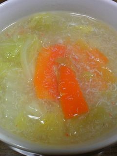 白菜とカニ缶の簡単スープ-レシピのメイン写真