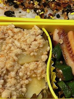 おじゃがの鶏そぼろあんかけ弁当-レシピのメイン写真