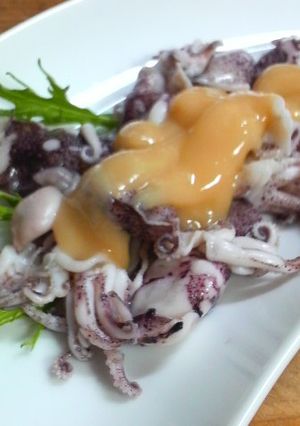 ひいかの酢味噌和え&ガーリックバター炒め-レシピのメイン写真