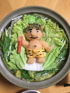 鬼くん大根アート鍋-レシピのメイン写真