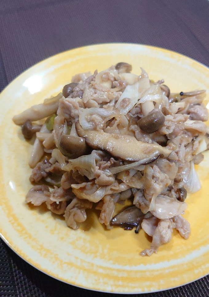 豚肉ときのこのオイスターソース炒め-レシピのメイン写真