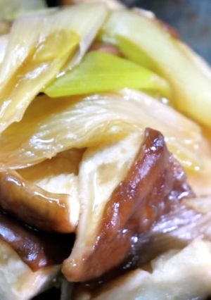 最高のとろとろ食感♬白ネギと椎茸のうま煮-レシピのメイン写真