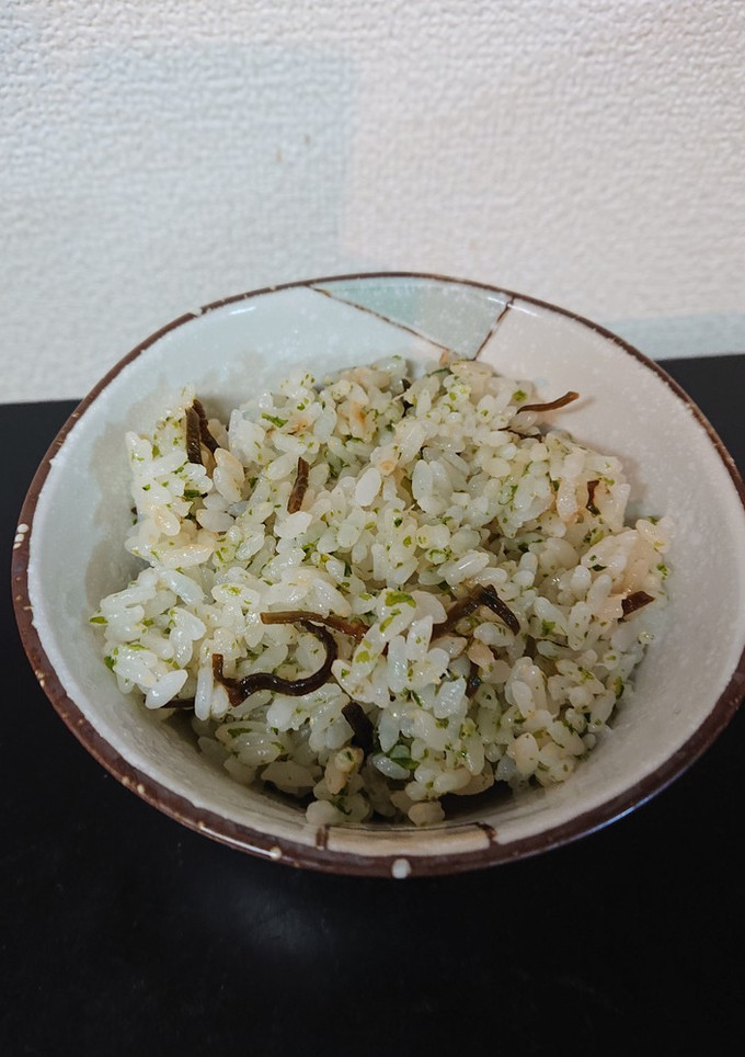 青のりと塩昆布ごはん-レシピのメイン写真
