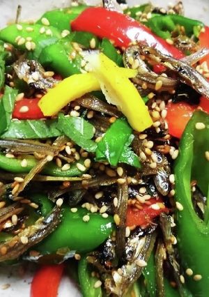 万願寺とうがらしとちりめんの炒め煮-レシピのメイン写真