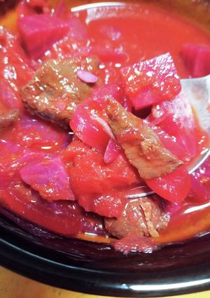 鹿肉とビーツのボルシチ風シチュー-レシピのメイン写真