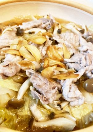 再現♪リュウジさん白菜豚肉の無水油鍋-レシピのメイン写真