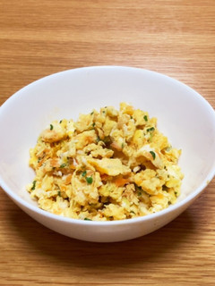 野菜入りスクランブルエッグ 朝ごはんにも-レシピのメイン写真