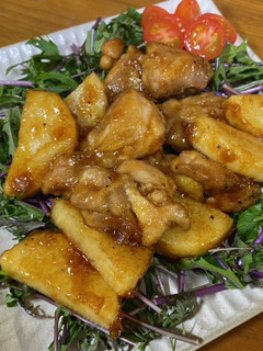 長いも鶏肉の南蛮ダレ炒め-レシピのメイン写真