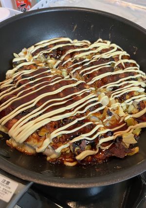 簡単！✨おからパウダーのチーズお好み焼き-レシピのメイン写真