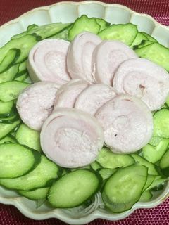 電子レンジで!むね肉で鶏ハム-レシピのメイン写真